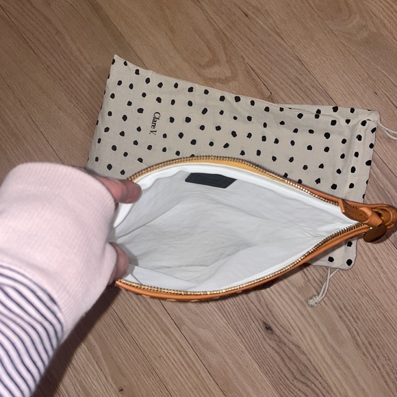 Clare V. NWT hand woven leather foldover clutch with tabs.No longer available - Picture 9 of 9